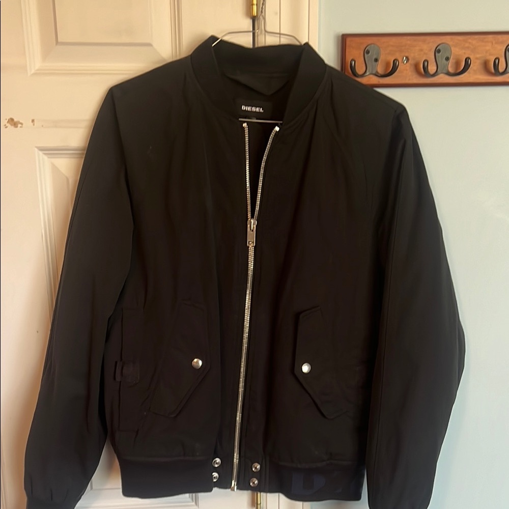 Diesel Black Men's Bomber Jacket XL